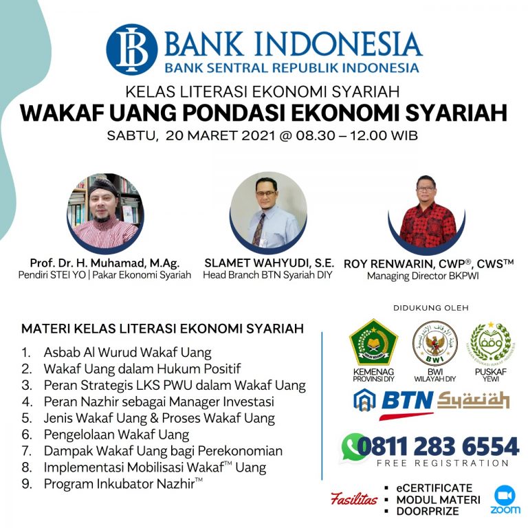 KELAS LITERASI EKONOMI SYARIAH BANK INDONESIA – YEWI